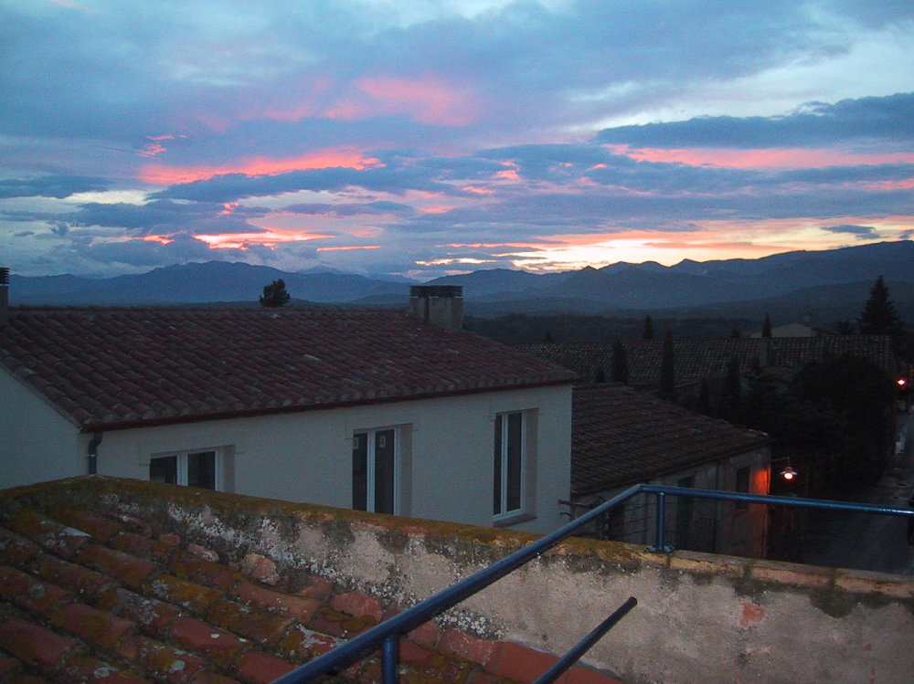 Sonnenuntergang in Frankreich